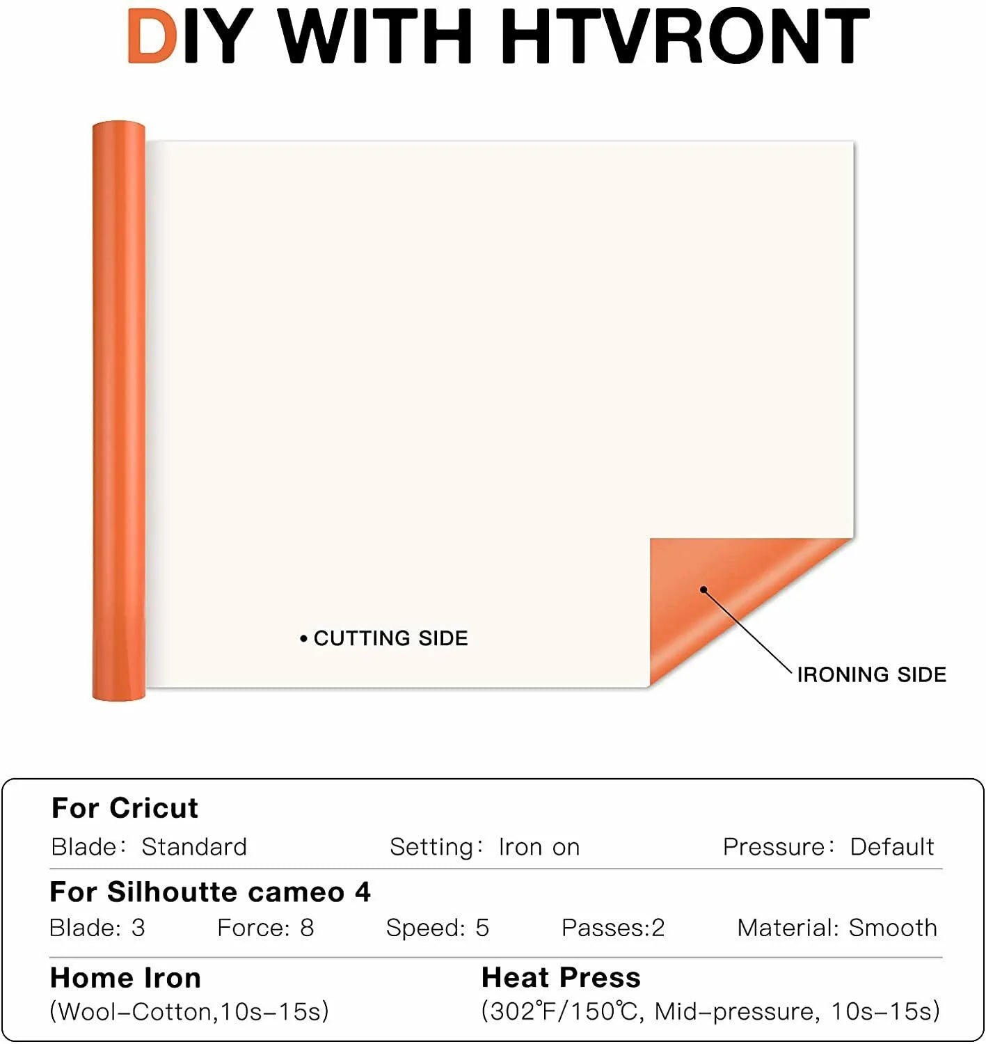 Cricut-Compatible: 14 HTV Rolls – 30 x 90 cm – Colourful PU Heat Transfer Vinyl Bundle for Iron-On on Textiles & Gifts