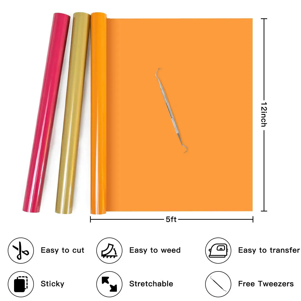 18 Metres of HTV – Compatible with Every Cricut and Silhouette Machine ★★★★★ 50% OFF + Free Shipping